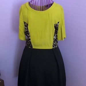 Dress with cheetah print